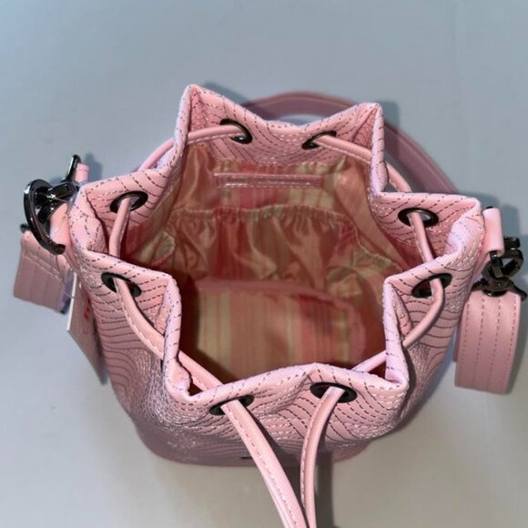 Lug Whirlybird Satin Luxe VL Crossbody Bag Bubble Pink Pastel Pink Bucket Bag - Picture 12 of 14